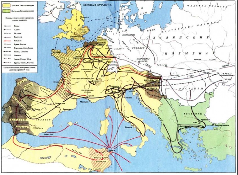 Восточная европа в x в. («племена», пути, предгородские центры) — история России