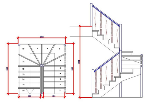 Забежные ступени: особенности конструкции и оптимальные размеры