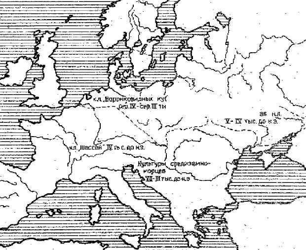 Земледельческо-скотоводческие племена днепровско-дунайского междуречья в 4 тысячелетии до н. э. — история России