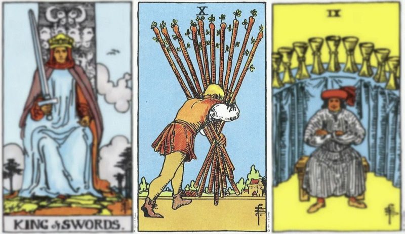 Значение и толкование таро 10 жезлов в перевёрнутом и прямом положении