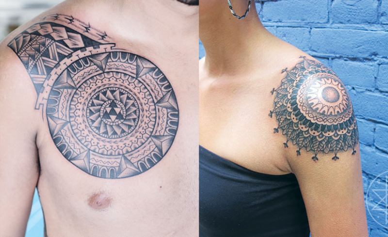 Значение интересной и мистической татуировки Мандала