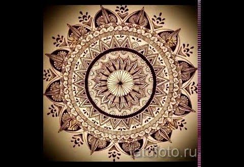 Значение интересной и мистической татуировки Мандала