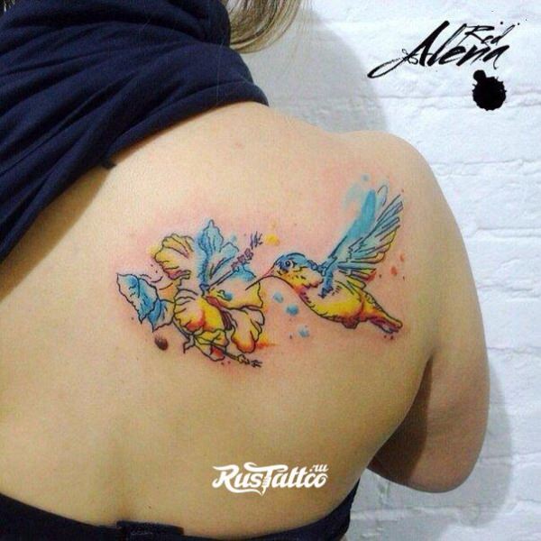 Значение, которым обладает красочное тату с колибри — символика, кому подходит
