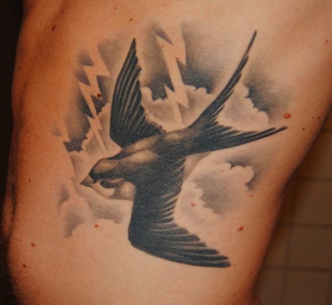 Значение, которым обладает татуировка с ласточкой