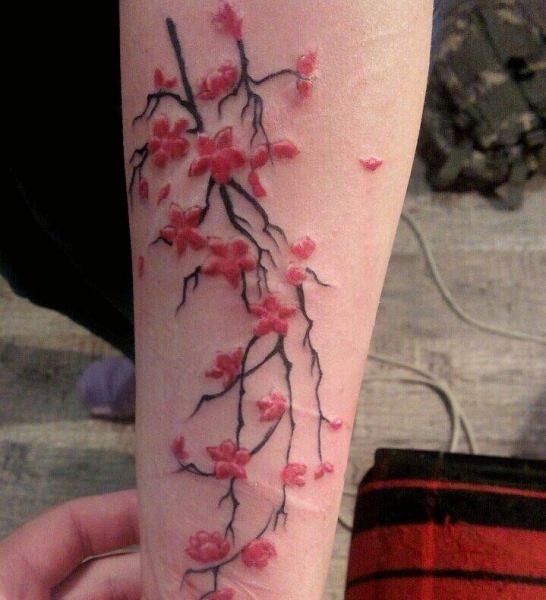 Значение нежного и красивого тату сакуры — что символизирует и кому подходит