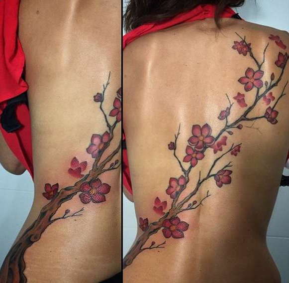 Значение нежного и красивого тату сакуры — что символизирует и кому подходит