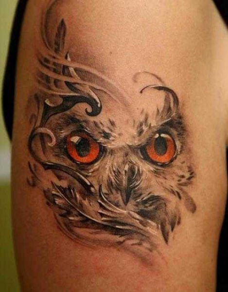 Значение тату сова: расшифровка у парней и девушек