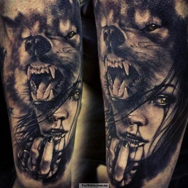 Значение тату волка — для девушек и мужчин