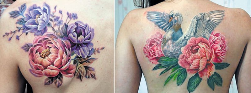 Значение татуировки с красивыми цветками пиона — символика, кому подходит