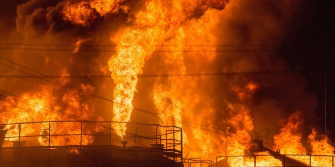 Взрыв на нефтегазовых комплексах