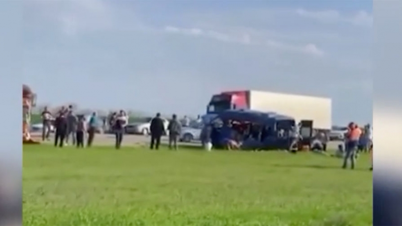 На Ставрополье в аварии с автобусом погибли шесть детей