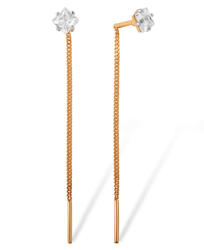 Ювелирные серьги протяжки: простота и стиль