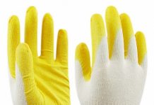 Трикотажные перчатки для работы