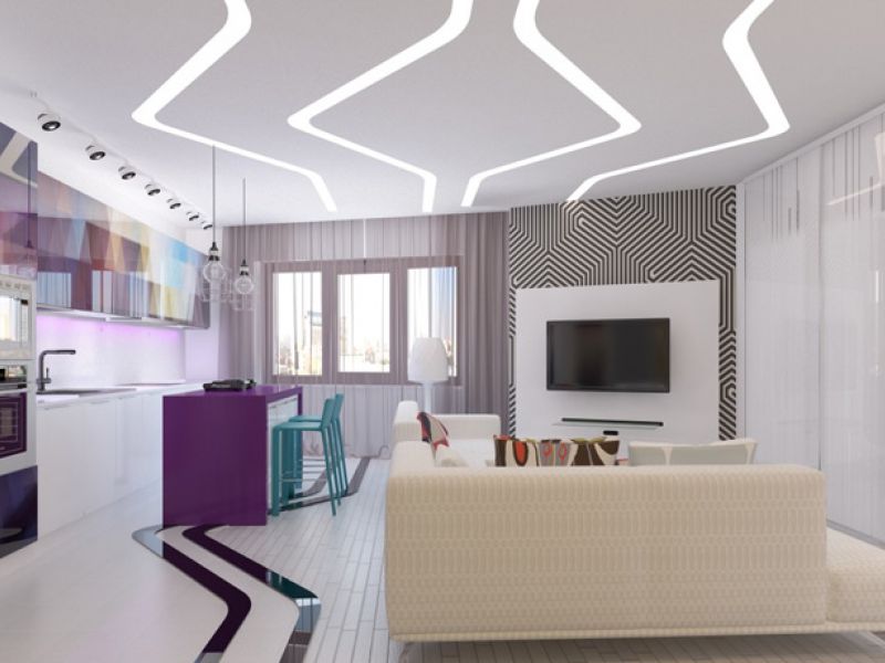 От чего зависит цена на натяжной потолок