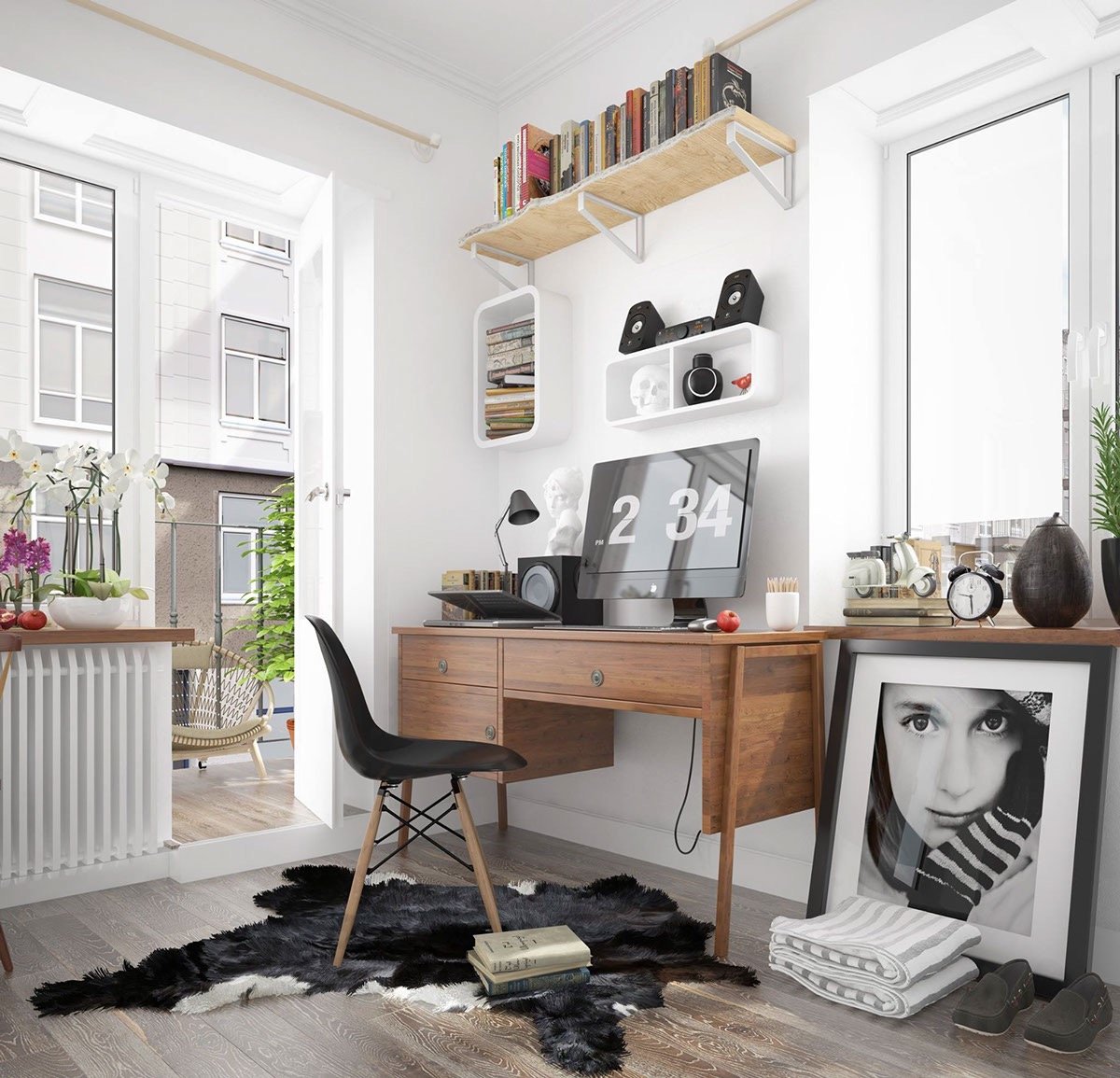 Как изящно оформить домашний кабинет в скандинавском стиле?