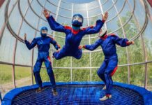 Полёты в аэротрубе для отдыха и развлечения