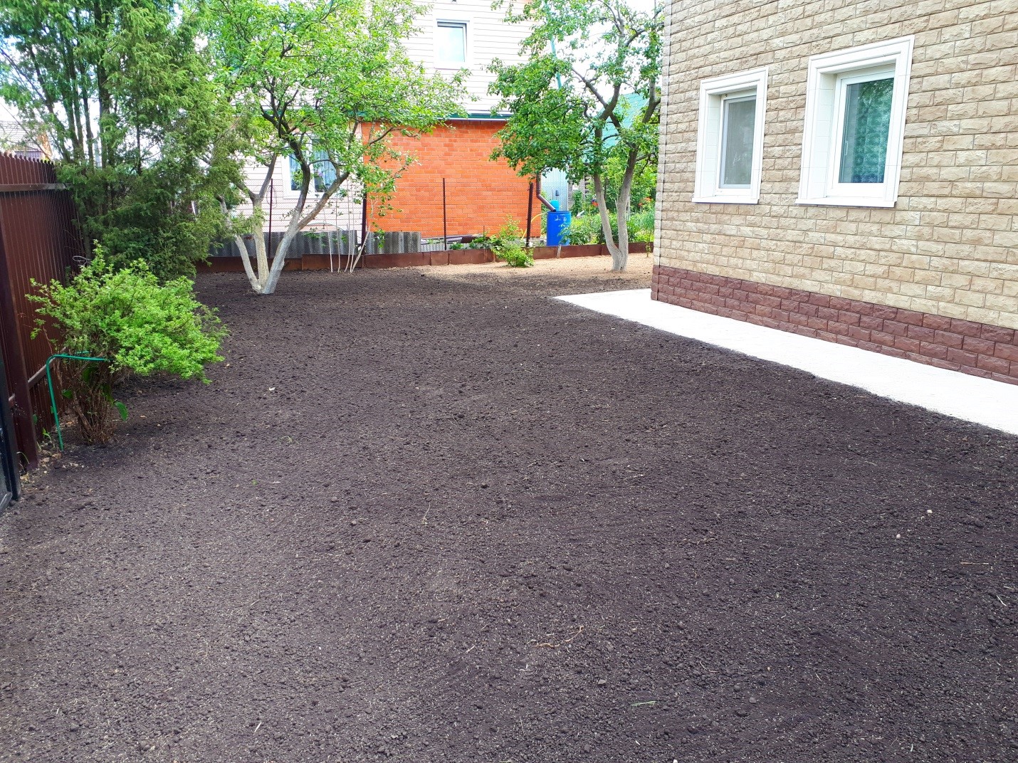 выравнивание участка