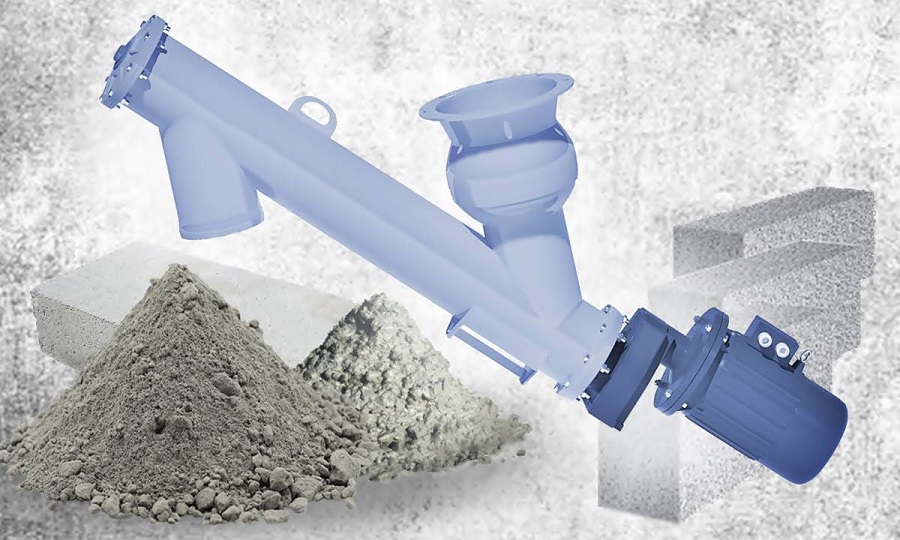 Как используют шнеки — винтовые конвейеры для бетонных заводов