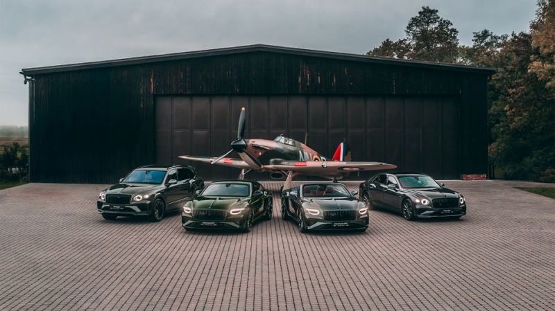 Bentley посвятила четыре автомобиля чешским летчикам