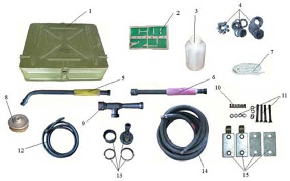 Автомобильный комплект для специальной обработки техники дк-4